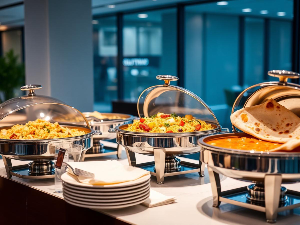 Corporate buffet setup